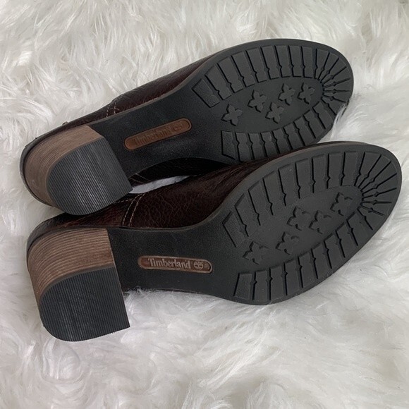 Timberland Earthkeepers Rudstom Leather Slingback Heeled Mule Clogs Sz 11 - Picture 11 of 13